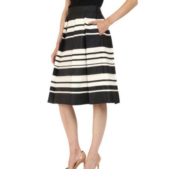 Kate Spade New York Cape Stripe Organza Skirt - Picture 2 of 9